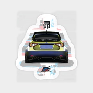 subaru impreza wrxsti rear Sticker